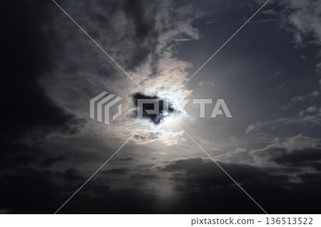 sky covered with thick clouds sky covered with thick clouds 136513522