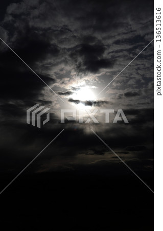 sky covered with thick clouds sky covered with thick clouds 136513616