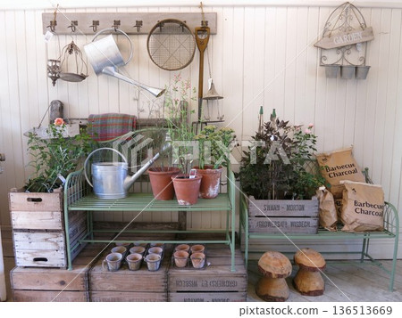 Stylish gardening accessories 136513669
