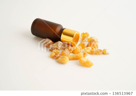 Frankincense or olibanum aromatic resin used in incense and perfumes. 136513967