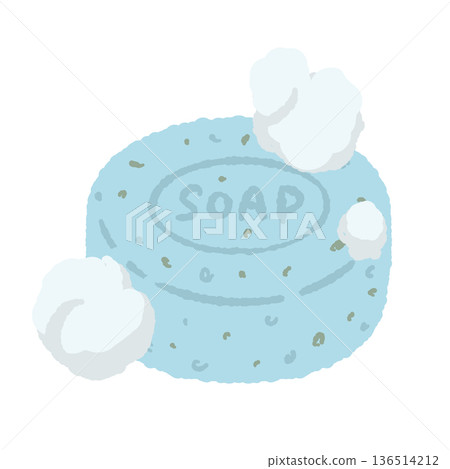 Illustration of foaming blue soap. Clean and refreshing soap material. Illustration of foaming blue soap. Clean and refreshing soap material. 136514212