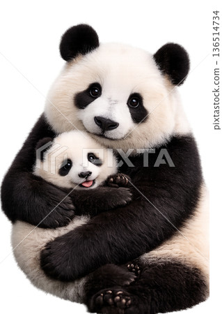 親子熊貓 136514734