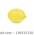 Lemon isolated on white background 136515126