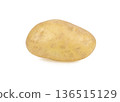 fresh potato isolated on white background 136515129