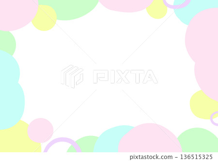 Pastel colored round frame background material | Soft abstract circle design (with copy space) Pastel colored round frame background material | Soft abstract circle design (with copy space) 136515325
