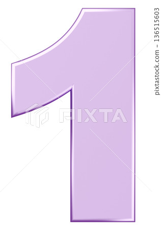 3D Material_Number_1_Metallic_Purple 136515603