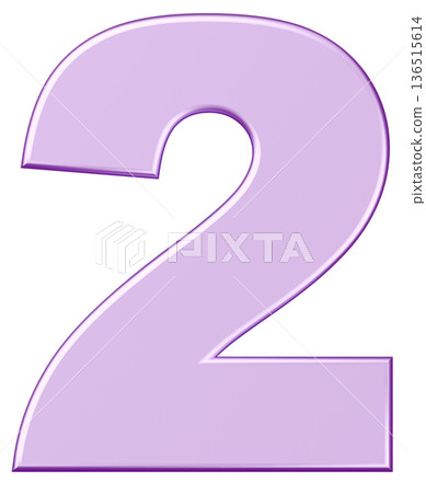3D Material_Number_2_Metallic_Purple 136515614