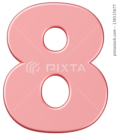 3D material_number_8_metallic_pink 3D material_number_8_metallic_pink 136515677