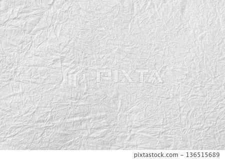 Delicately wrinkled white Japanese paper texture background material Delicately wrinkled white Japanese paper texture background material 136515689