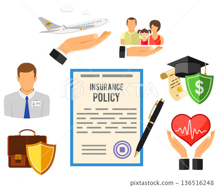Insurance Services Infographics Insurance Services Infographics 136516248