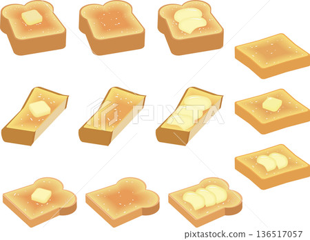 奶油吐司套裝 136517057