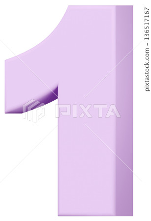 3D material_number_1_purple 3D material_number_1_purple 136517167