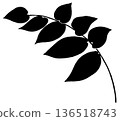 Leaf Silhouette 136518743