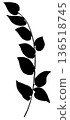 Leaf Silhouette 136518745