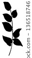 Leaf Silhouette 136518746