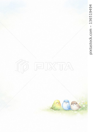 Bird Series: Minimalist bird background 136519494