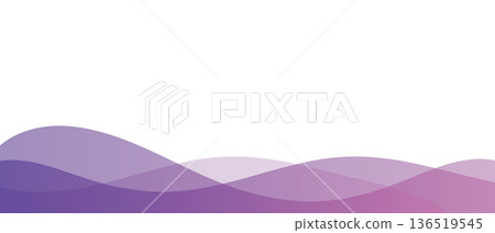 抽象波浪漸變背景，流體形狀波浪材質，紫色和粉紅色 136519545