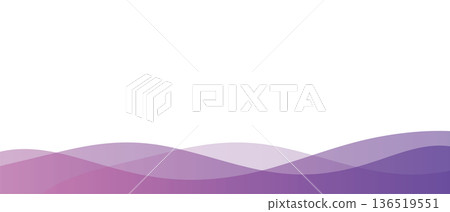 抽象波浪漸變背景，流體形狀波浪材質，紫色和粉紅色 136519551