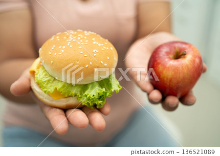 Junk food no good health eating for diet. 136521089