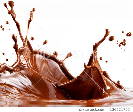 Melted chocolate 136521793
