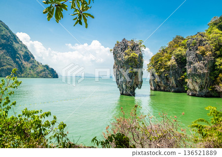 James Bond Island in Andaman Sea James Bond Island in Andaman Sea 136521889