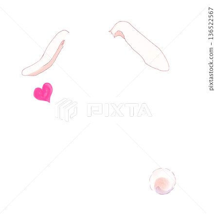 兔子耳朵和尾巴 136522567
