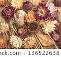 Multicolored dried flowers  as a background 136522638