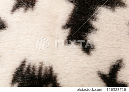 Black and white synthetic fur texture background Black and white synthetic fur texture background 136522716
