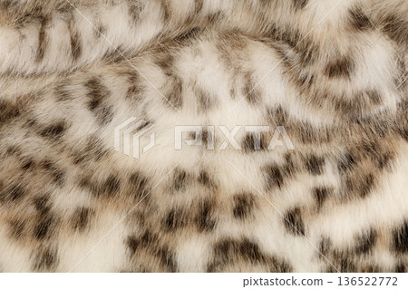 Leopard pattern synthetic fur texture background Leopard pattern synthetic fur texture background 136522772