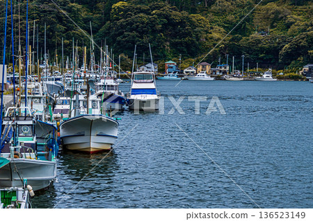A small fishing port on the Izu Peninsula A small fishing port on the Izu Peninsula 136523149