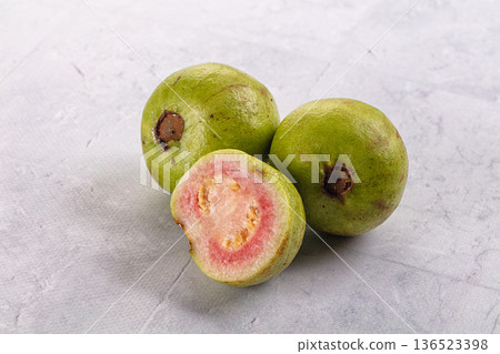 Fresh sweet juisy tropical guava Fresh sweet juisy tropical guava 136523398