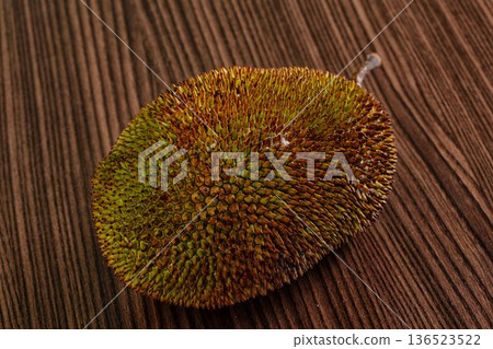Whole tropical exotic ripe jackfruit Whole tropical exotic ripe jackfruit 136523522