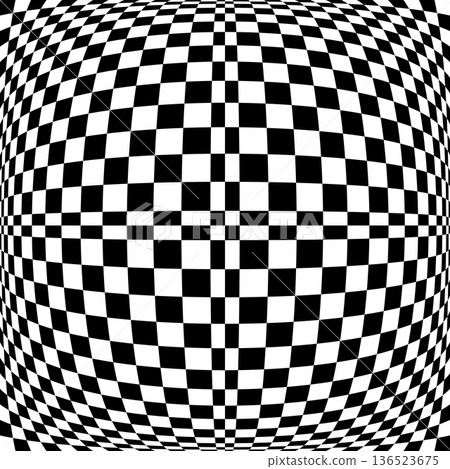 Abstract Black and White Pattern. 3D Illusion. Convex Textured Background. Abstract Black and White Pattern. 3D Illusion. Convex Textured Background. 136523675