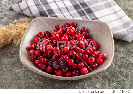 Sweet and sour fresh cranberry Sweet and sour fresh cranberry 136523687