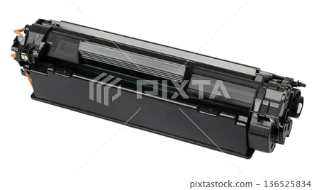 Black laser printer toner cartridge supplying office equipment Black laser printer toner cartridge supplying office equipment 136525834