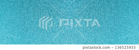 Teal blue glitter texture sparkling vibrant background 136525933