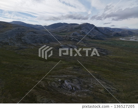 Chukotka subarctic tundra wilderness Arctic coastal formations landscape Chukotka subarctic tundra wilderness Arctic coastal formations landscape 136527205