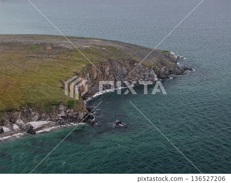 Arctic Chukotka Bering coastal pristine untouched nature wilderness landscape Arctic Chukotka Bering coastal pristine untouched nature wilderness landscape 136527206