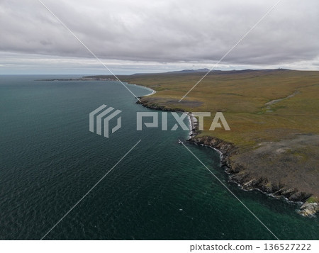 Chukotka subarctic tundra wilderness Arctic coastal formations landscape Chukotka subarctic tundra wilderness Arctic coastal formations landscape 136527222