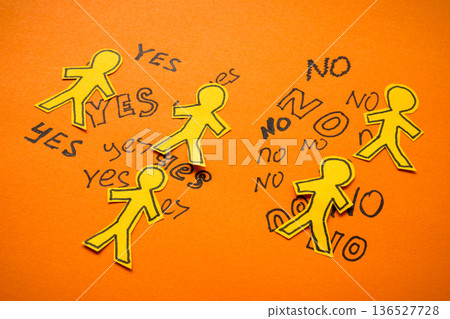 Communication conflict concept. Disagreement concept Communication conflict concept. Disagreement concept 136527728