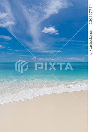 Perfect wall art sunny summer beach calm ocean waves horizon tropical paradise Perfect wall art sunny summer beach calm ocean waves horizon tropical paradise 136527754