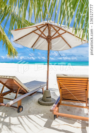 Best relax beach chairs palm leaves ocean view Maldives luxury resort lifestyle Best relax beach chairs palm leaves ocean view Maldives luxury resort lifestyle 136527777