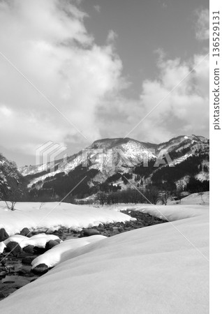 Winter snow scene Winter snow scene 136529131