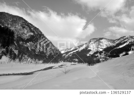 冬天的雪景 冬天的雪景 136529137