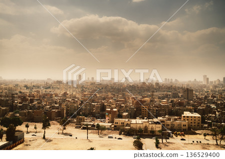 Arid View Of An Hot Morning In Cairo City Arid View Of An Hot Morning In Cairo City 136529400