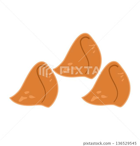 Potato Samosa, Samosa. Indian traditional food Potato Samosa, Samosa. Indian traditional food 136529545