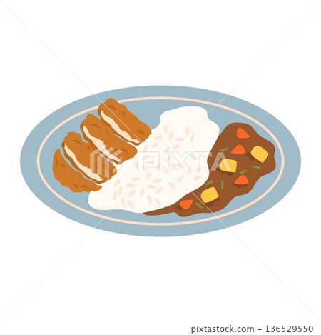 Tonkatsu Curry Rice, Chicken Karaage Bowl Tonkatsu Curry Rice, Chicken Karaage Bowl 136529550