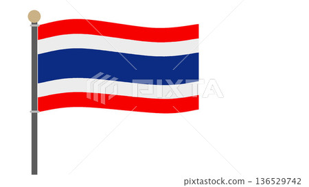 National Flag Thailand 136529742