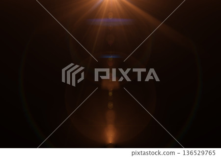 Natural Solar flare on the black. Natural Solar flare on the black. 136529765