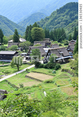 Ainokura Gassho village construction observation deck 136530485